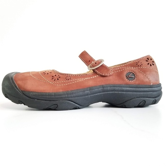KEEN Calistoga Brown Leather Mary Jane Str - Picture 4 of 12
